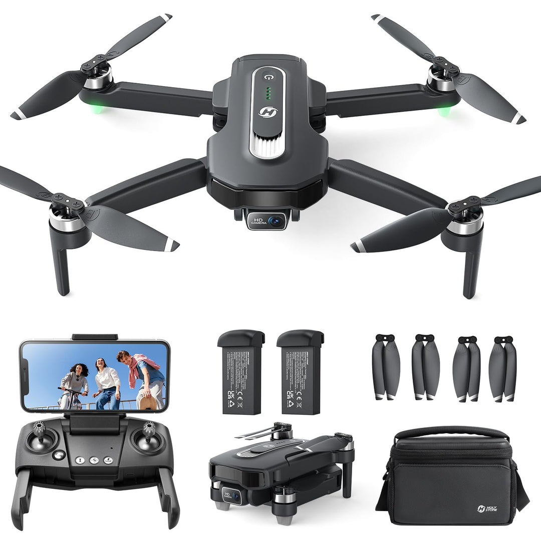 Holy Stone HS460 GPS Drohne mit Kamera 4K für Anfänger, 52 Min. Lange Flugzeit, Bürstenloser Motor,