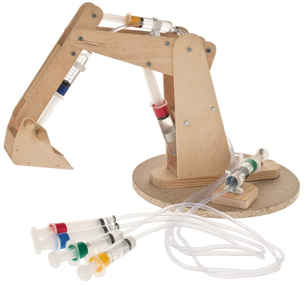 matches21 Roboterarm-Bagger 42 cm Bausatz f. Kinder Werkset Bastelset ab 13 Jahren