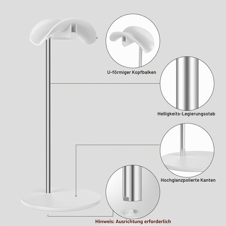 Kopfhörer Ständer, Headset Halterung Halter Tisch mit Aluminium Basis, kompatibel mit AirPods Max, S