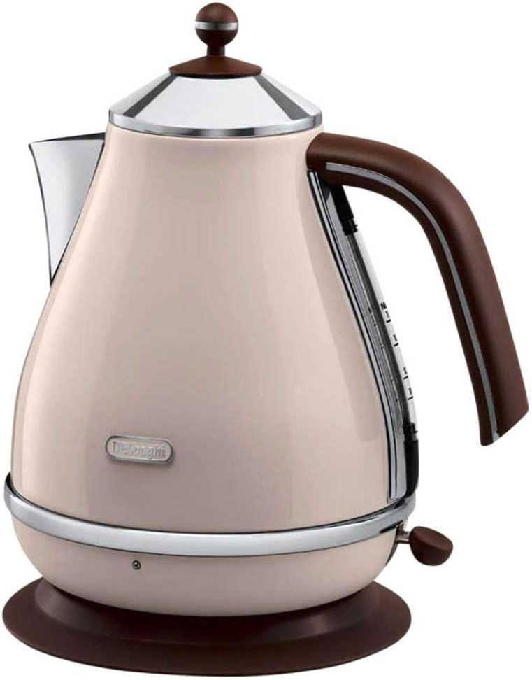 De'Longhi Wasserkocher Icona Vintage KBOV2001.BG - 1,7 l mit Wasserstandsanzeige und 360° Basis, Ede