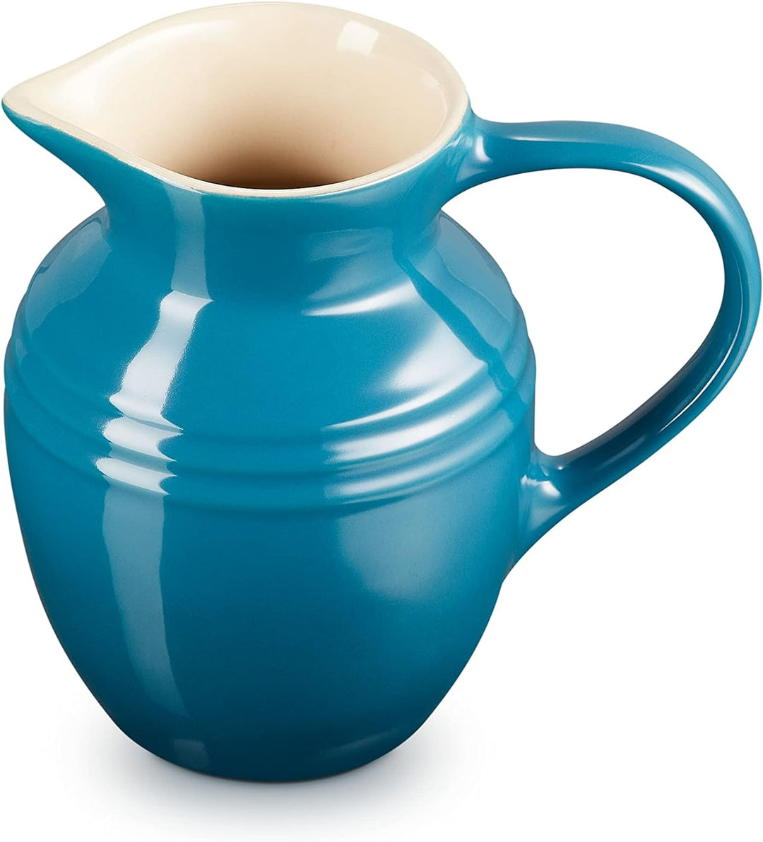 Le Creuset Steinzeug Frühstückskanne, 600 ml, 550 g, Deep Teal, Deep Teal