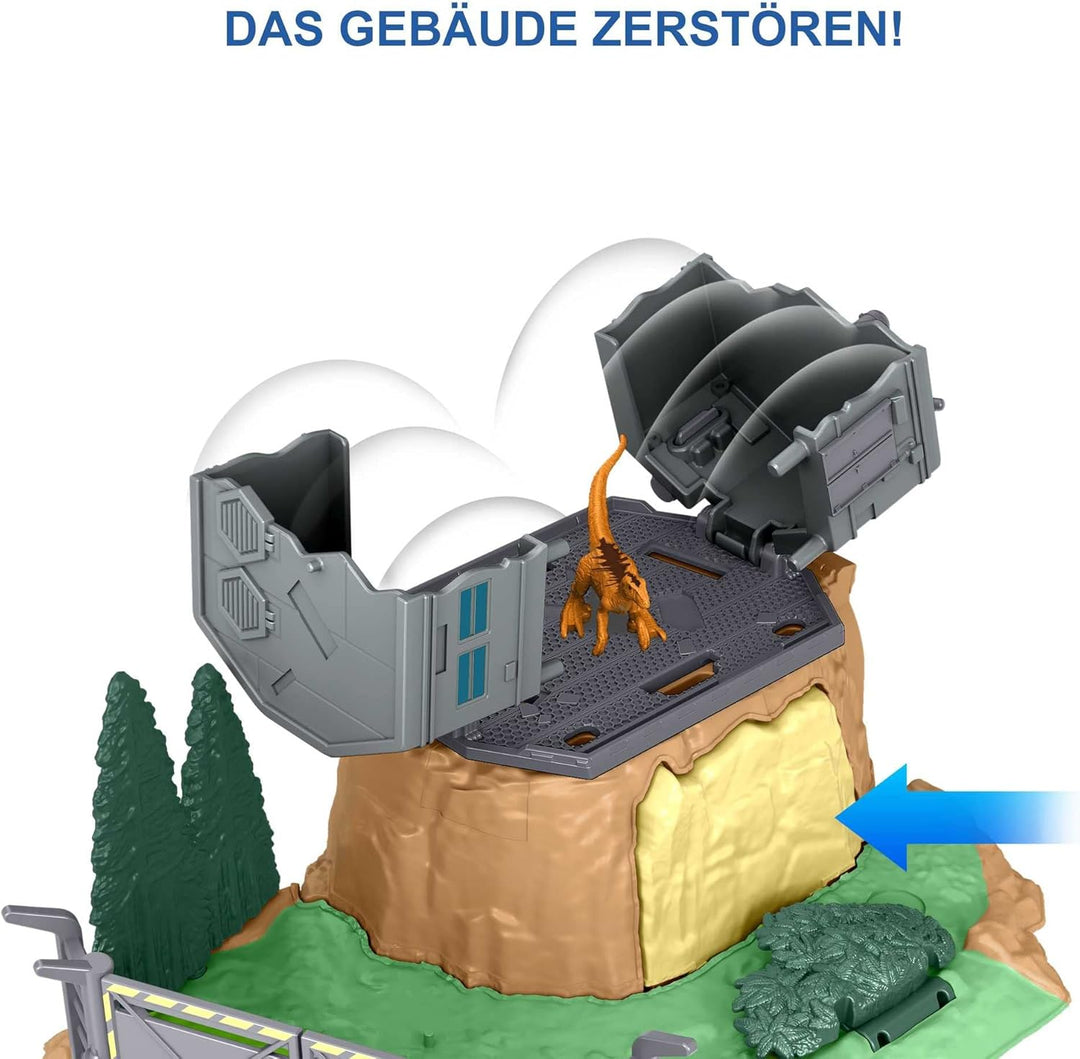 Jurassic World HFF12 - Dominion Minis Giganotosaurus Spielset mit 2 Mini-Dinosaurier-Figuren, mehrer