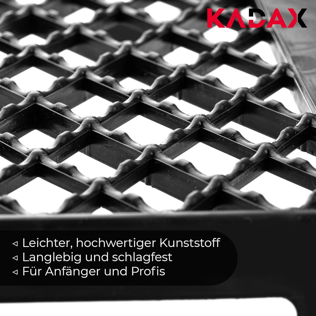 KADAX Abstreifgitter, Farbgitter aus Kunststoff, 30,5 x 23 cm, Malergitter für Farbe, Abtropfgitter,