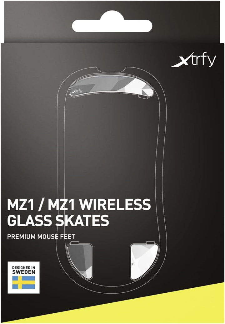 Xtrfy Glass Skates, Selbstklebende Mausfüsse, Passend für MZ1/MZ1 Wireless Xtrfy MZ1 RGB/MZ1 Wireles