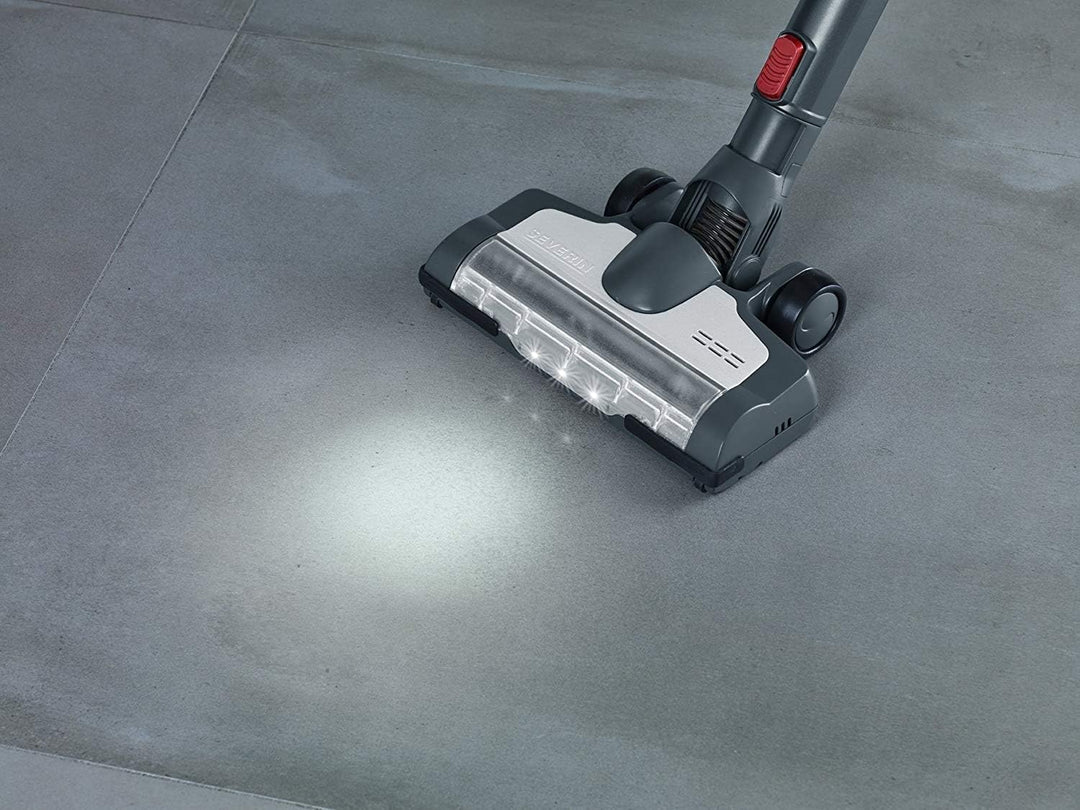 Severin HV 7165, Beutelloser Hand- und Stielsauger mit Elektrobürste und Digitalmotor, 22,2V Lithium