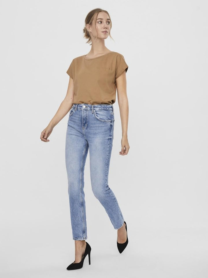 VERO MODA Damen Jeans 25W / 32L Light Blue Denim, 25W / 32L Light Blue Denim