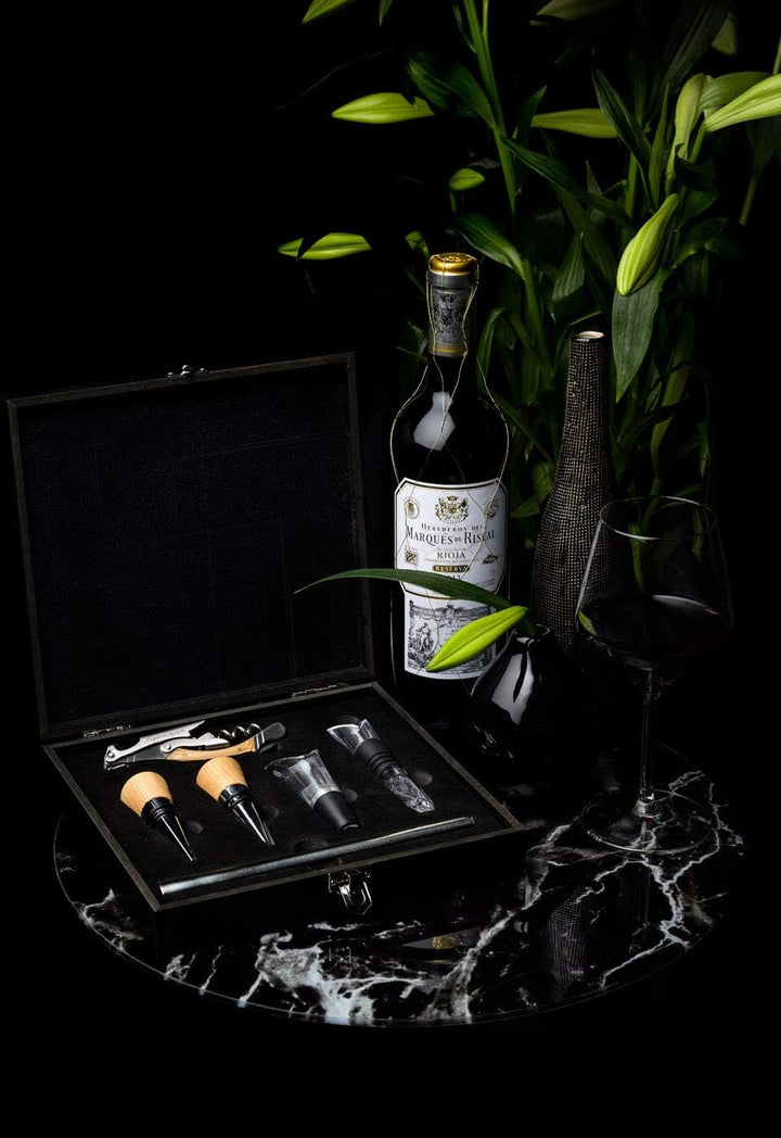 Laguiole Style de Vie Korkenzieher-Set, Sommelier-Set, 6-teilig,