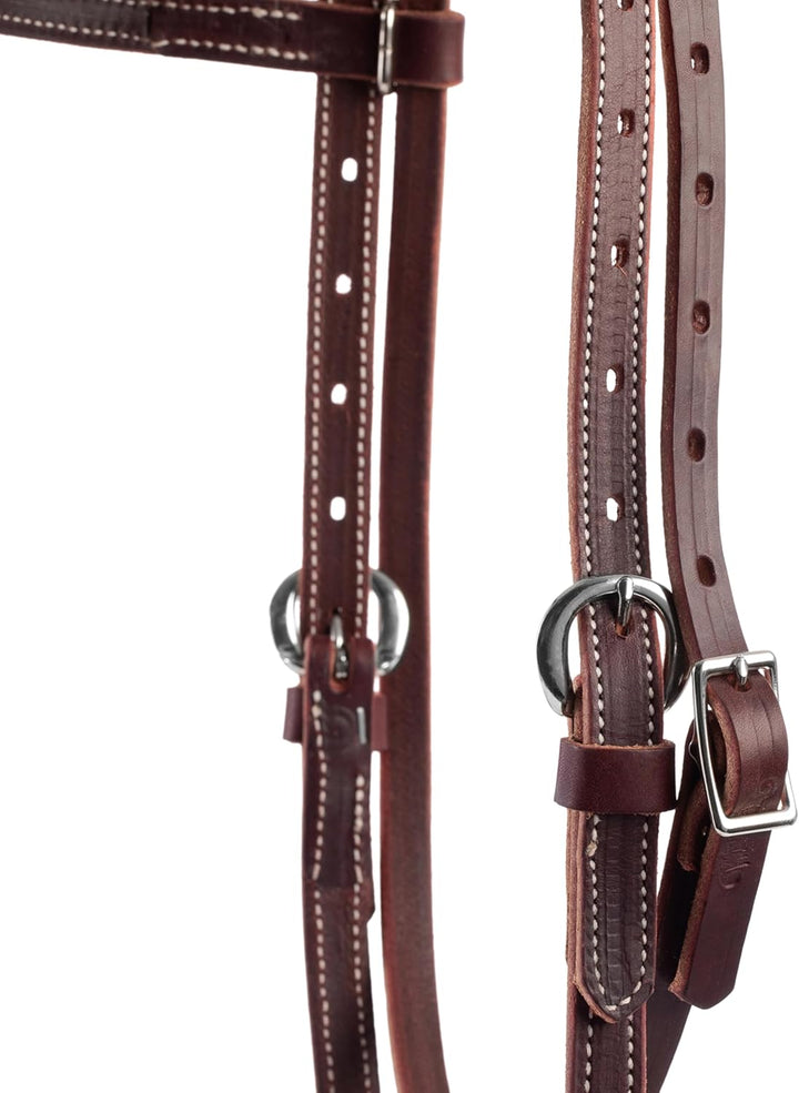 Weaver Leather Latigo Stirnband aus Leder burgunderfarben, burgunderfarben