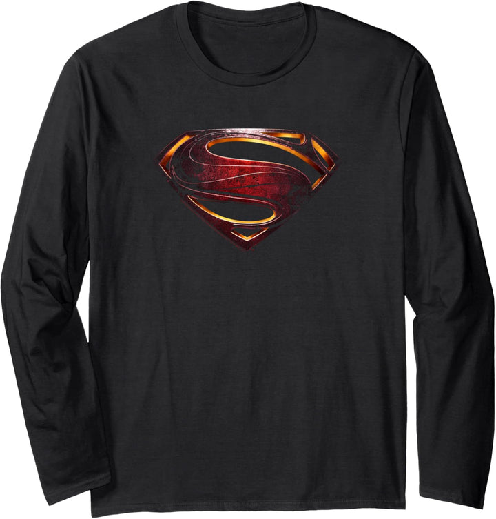 Justice League Movie Superman Logo Langarmshirt