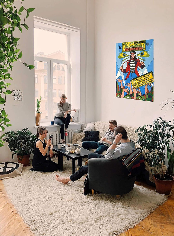 Alex Harvey Band - Penthouse Tapes, Tour 1976 » Konzertplakat/Premium Poster | Live Konzert Veransta