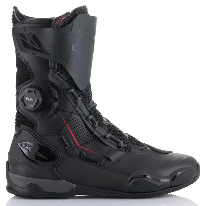 Alpinestars SP-X Boa Motorradstiefel – Sport & Touring – Mikrofaser, Rideknit 38 EU Schwarz, 38 EU S
