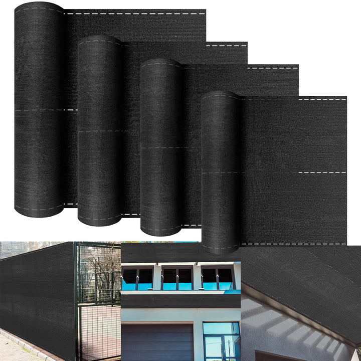 XMTECH Zaunblende Sichtschutznetz 1,2x10m Anthrazit Windschutz Gartenzaun | Robustes HDPE Material,