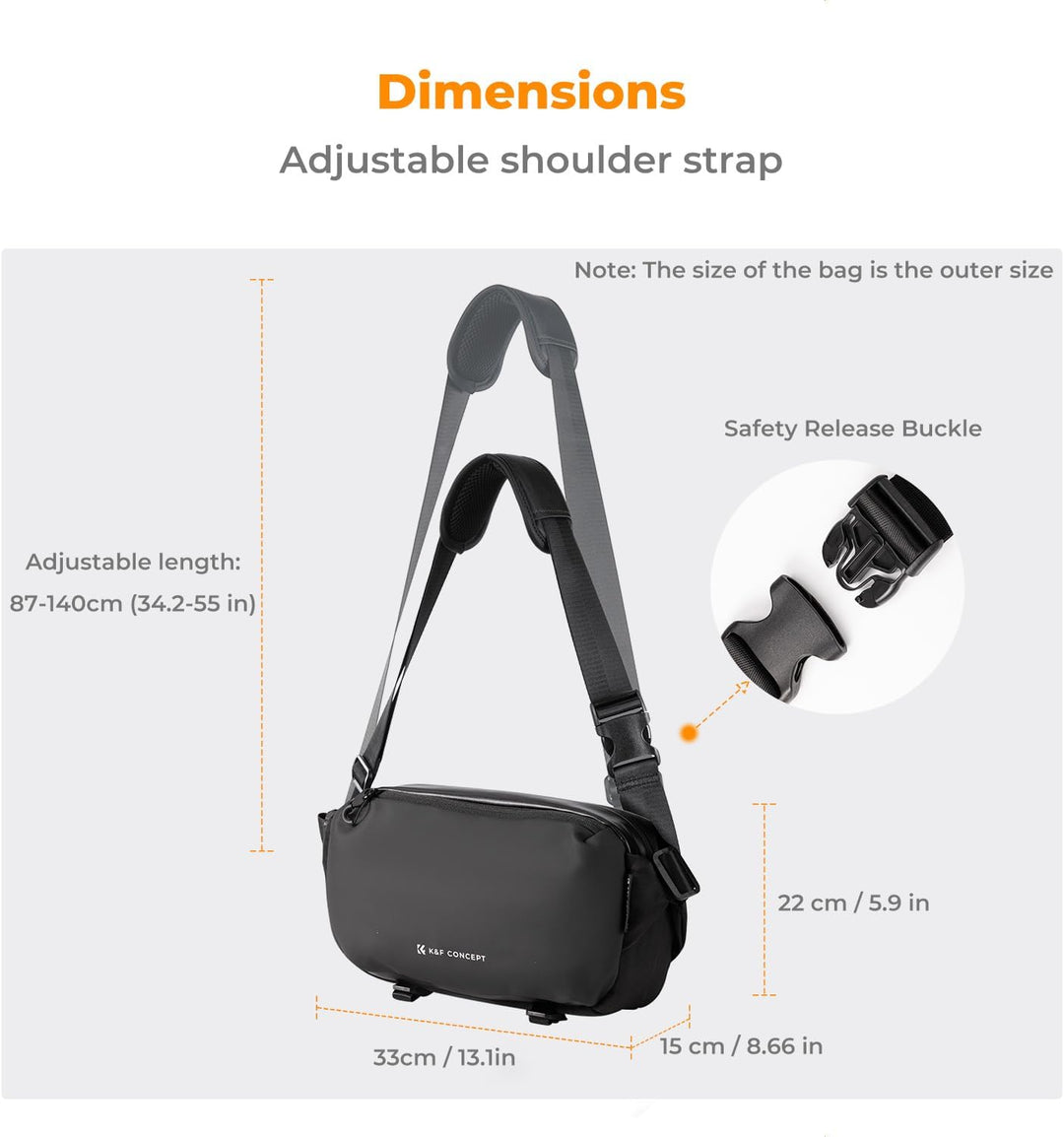 K&amp;F Concept Kamera-Rucksack, Schultertasche, quadratische Tasche, Taschen für Fotografen, Kamera-Rec