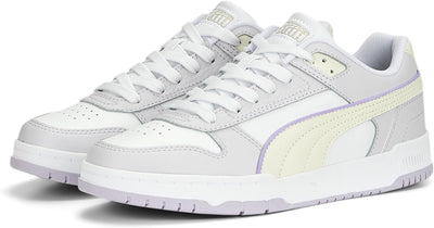 PUMA Unisex CALI WN'S Low-Top Trainer 37.5 EU Puma White Vapor Gray Spring Lavender Puma Gold, 37.5