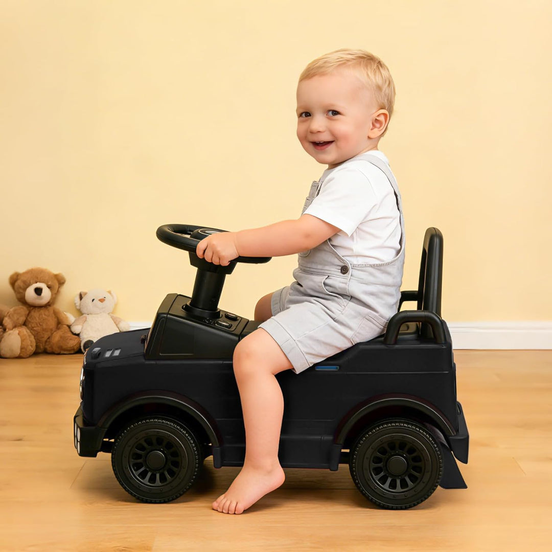 TCARAIWEN Kinder Rutschauto Mercedes-Benz Unimog Lizenz, Fuss-zu-Boden Rutscher für Kleinkinder 1-2