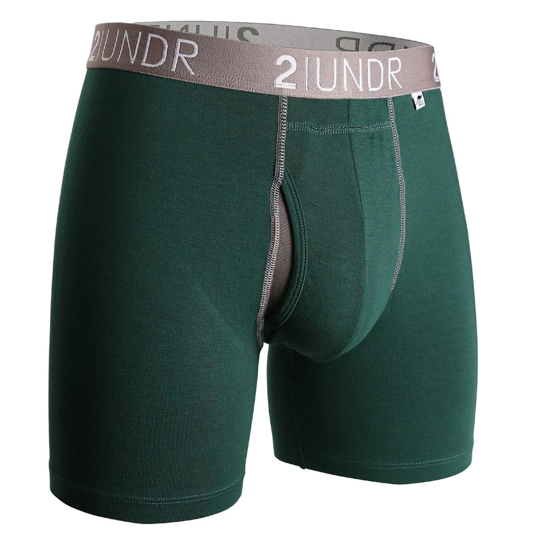2UNDR Herren-Boxershorts, 15,2 cm, Limitierte Auflage, Farben L Dunkelgrün, L Dunkelgrün