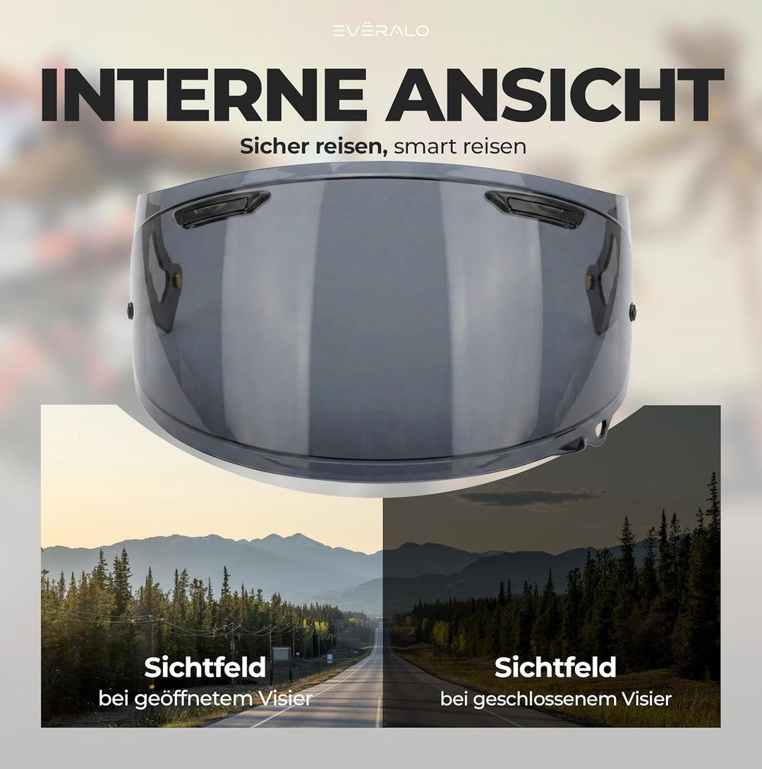 Everalo Kompatibel mit Arai Rx7v Visier - Vas v - Chaser X - Rx7x - Quantum X - Signet X - Defiant X