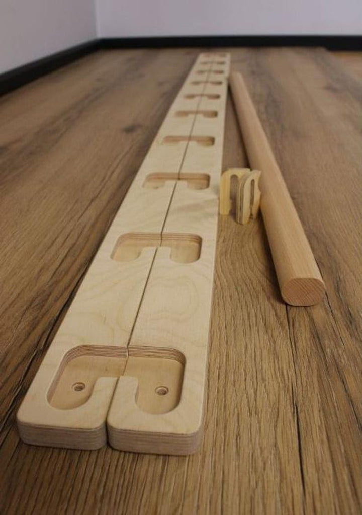 BearOnBar – Komplettes Set aus robusten Trainingsgeräten aus Holz: stabile Dip-Stange und Klimmzugst
