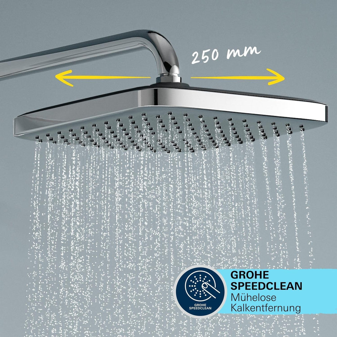 GROHE Vitalio Comfort 250 - Flex Duschsystem mit Umstellung (wassersparend, 2 Strahlarten, flexible