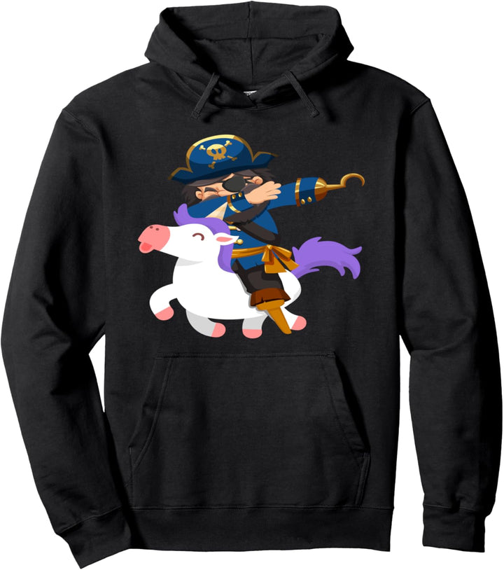 Niedlicher Einhorn-Pirat Pullover Hoodie