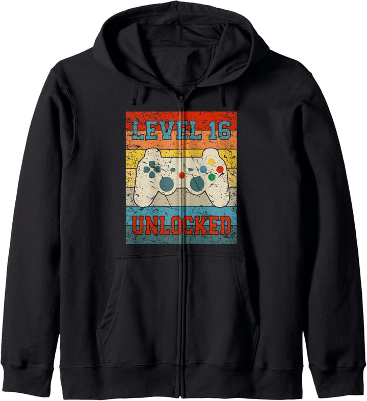 16th Birthday Gift Gamers Boys Son Gifts 16 Year Old Gamer Kapuzenjacke