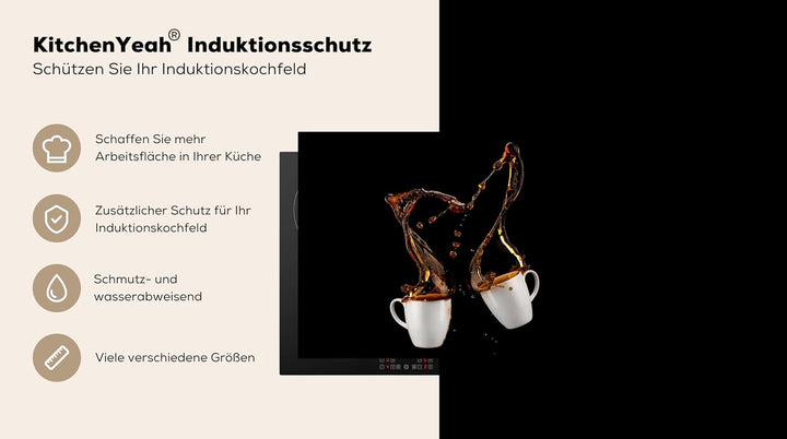 KitchenYeah© Herdabdeckplatte Einteilig Herdabdeckung Abdeckplatte für Ceranfeld Abdeckung Induktion