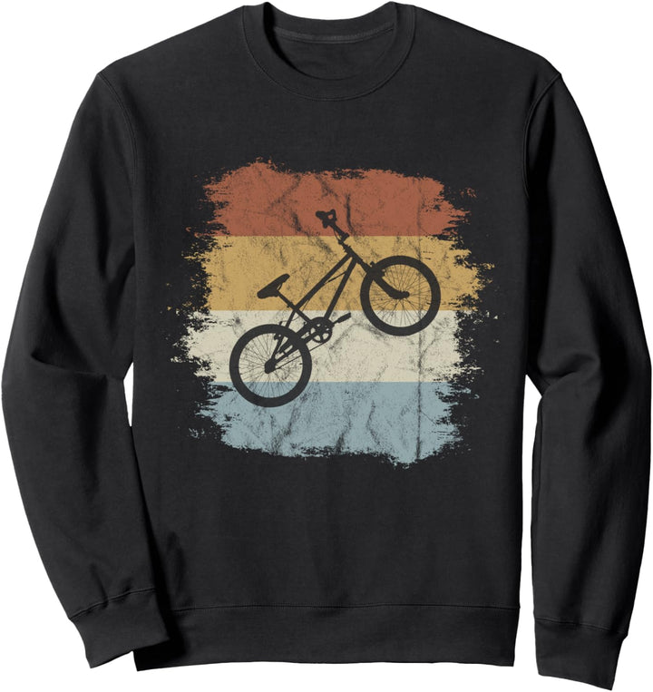 Oldschool Vintage BMX Silhouette Retro Style Dirt Bike Sweatshirt