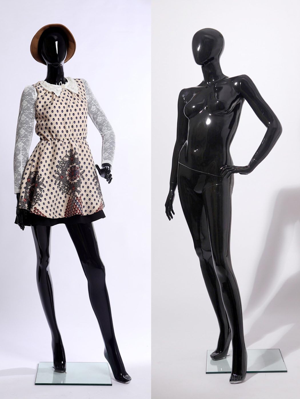 Euroton K4698-H schöne schwarz lackierte Schaufensterpuppe Glanz