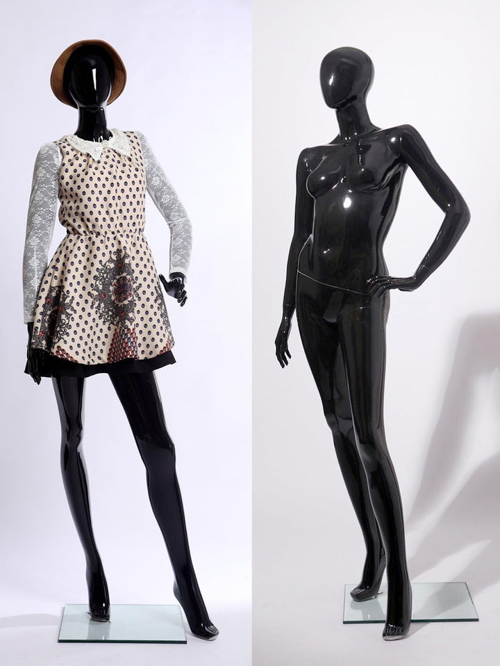 Euroton K4698-H schöne schwarz lackierte Schaufensterpuppe Glanz