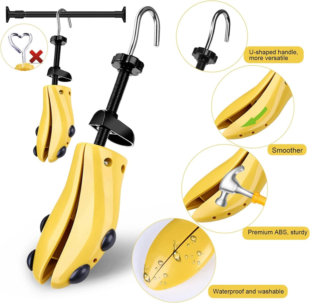 eachway 1 Paar professionelle 2-Wege-Premium-Schuhspanner aus robustem Kunststoff, verstellbare Läng