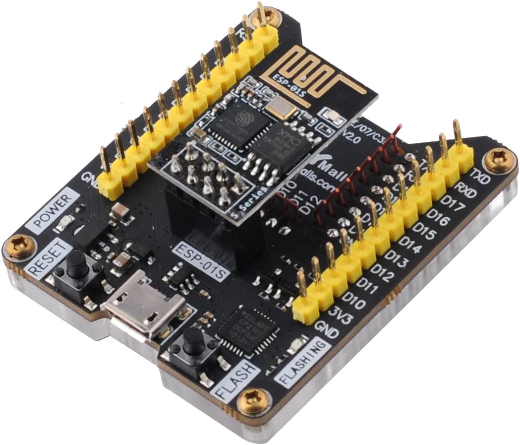 Wishiot ESP8266 ESP-01S ESP-07S ESP-12F Firmware Burning Fixture Development Board Onboard CP2102 Ch