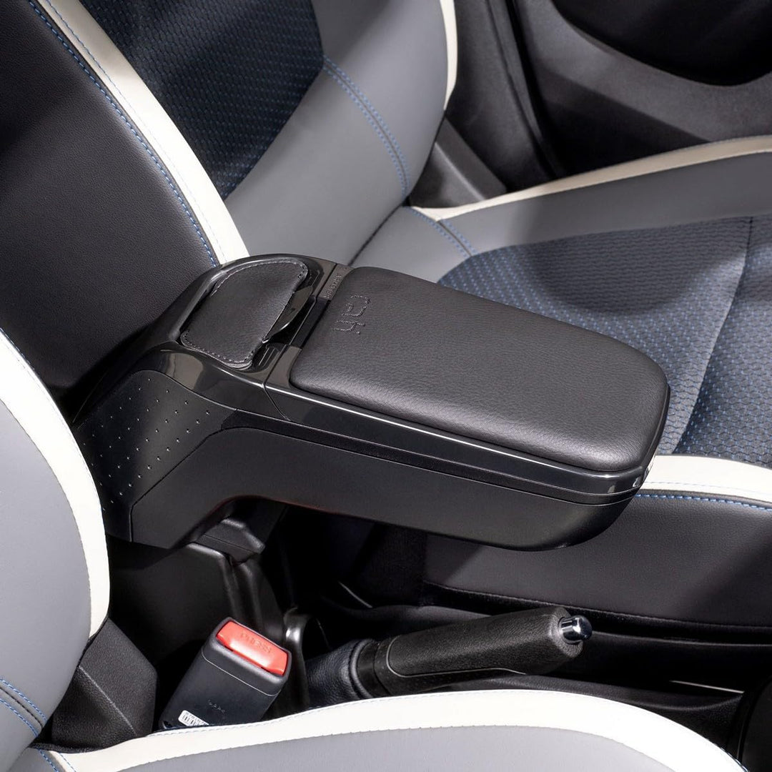 RATI ARMSTER 2 Apoyabrazos Específico Negro para Suzuki Swift (05-11), Con compartimento de Almacena