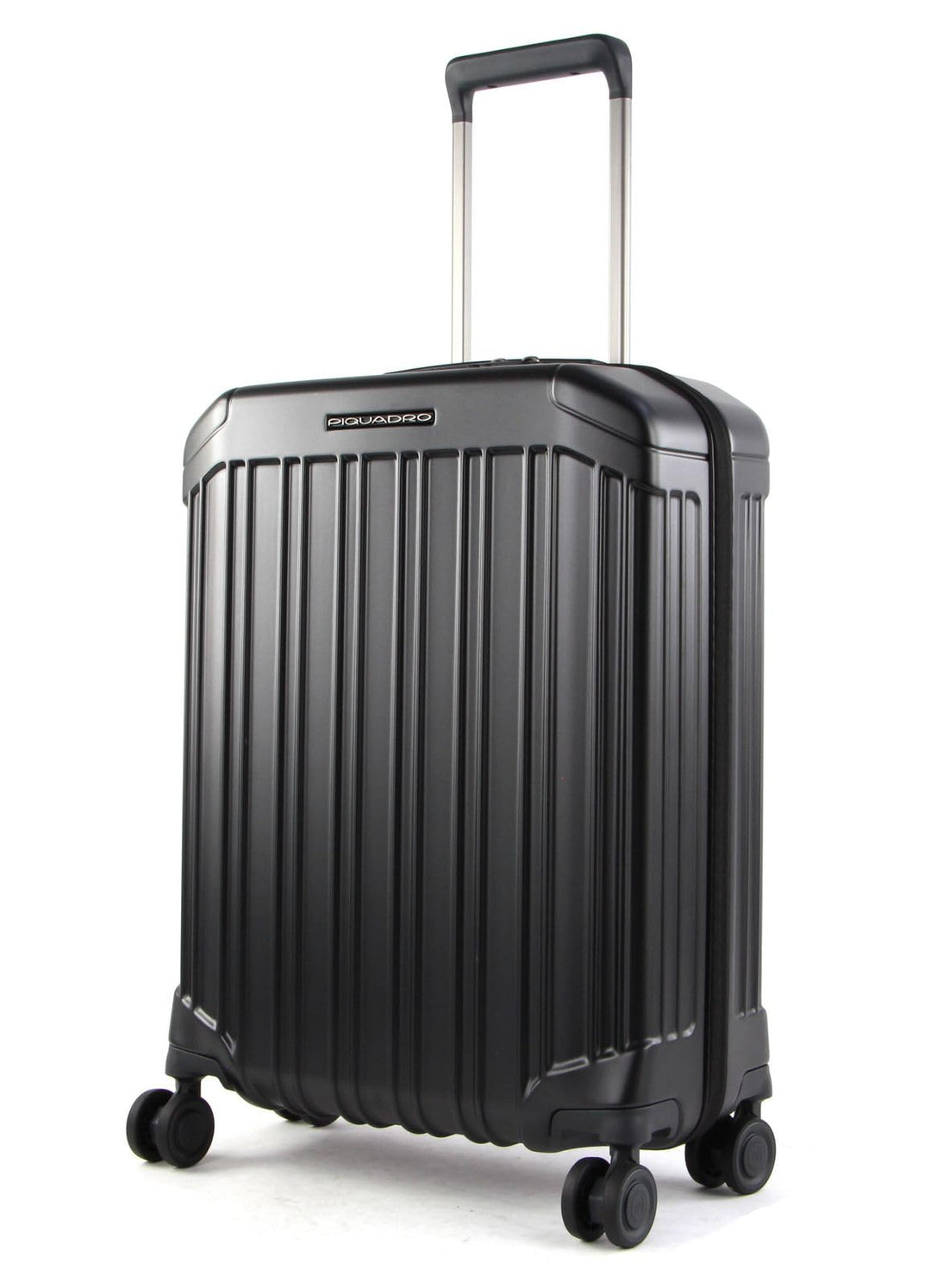 Piquadro PQ-Light - Ultra Slim 4-Rollen-Kabinentrolley 55 cm Schwarz, Schwarz, Schwarz, Schwarz