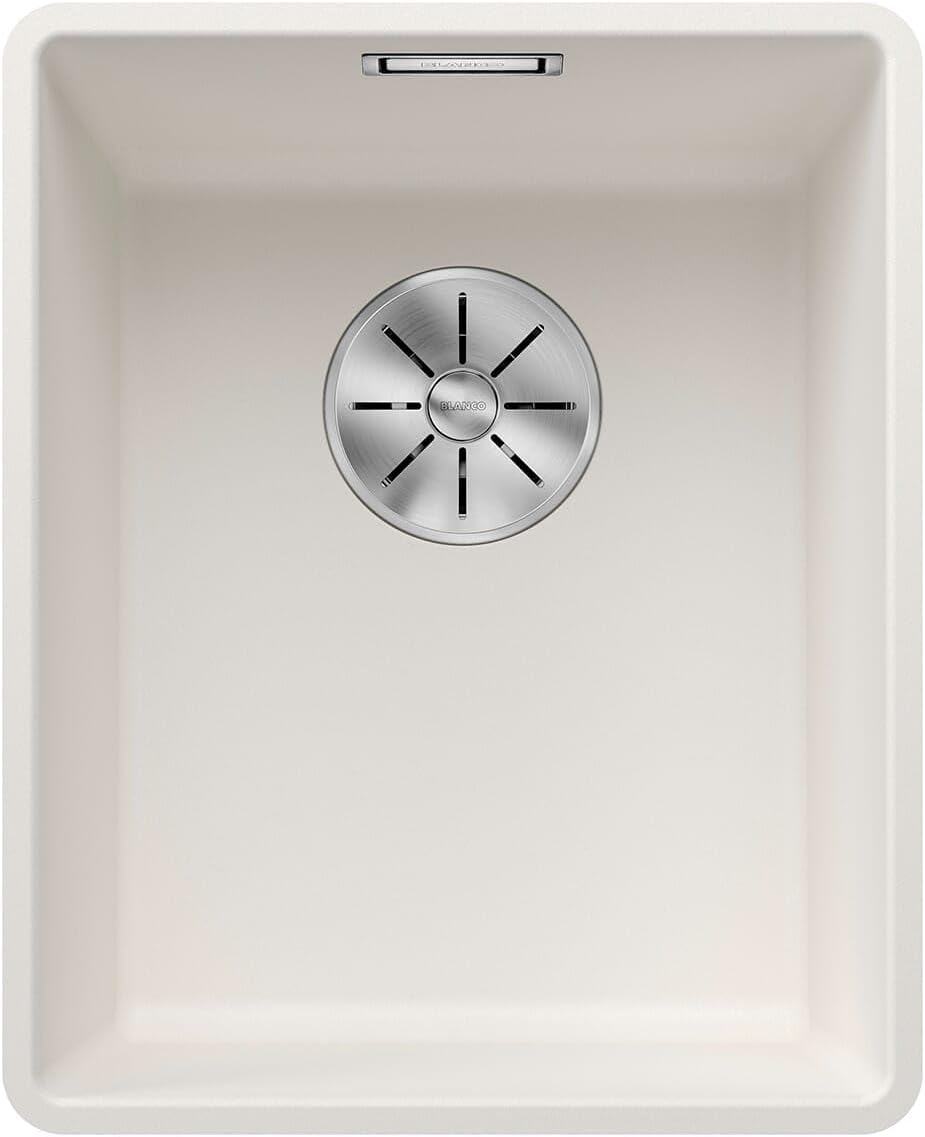 BLANCO SUBLINE 320-F | SILGRANIT weiss | Einbauart: Flächenbündig | ohne Ablauffernbedienung | 40er