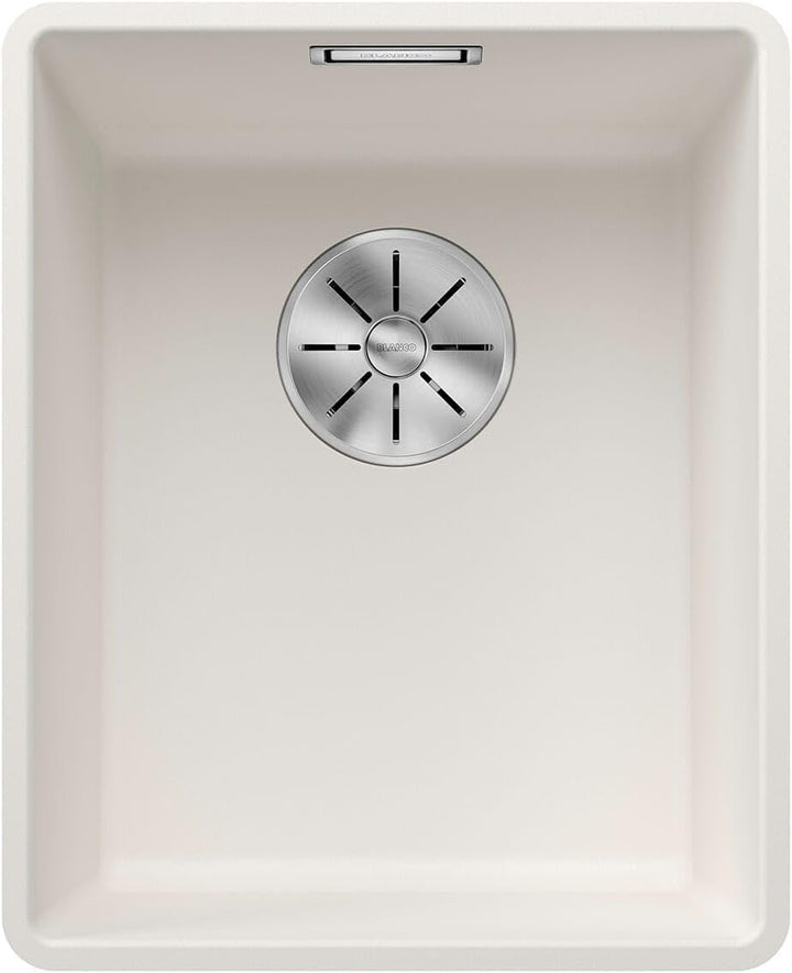 BLANCO SUBLINE 320-F | SILGRANIT weiss | Einbauart: Flächenbündig | ohne Ablauffernbedienung | 40er