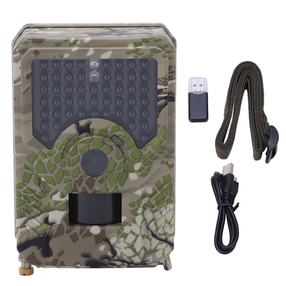 Eujgoov PR200 12MP HD 1080P Wildkamera wasserdichte IP56-Kamera Jagdkamera für Wildtiere