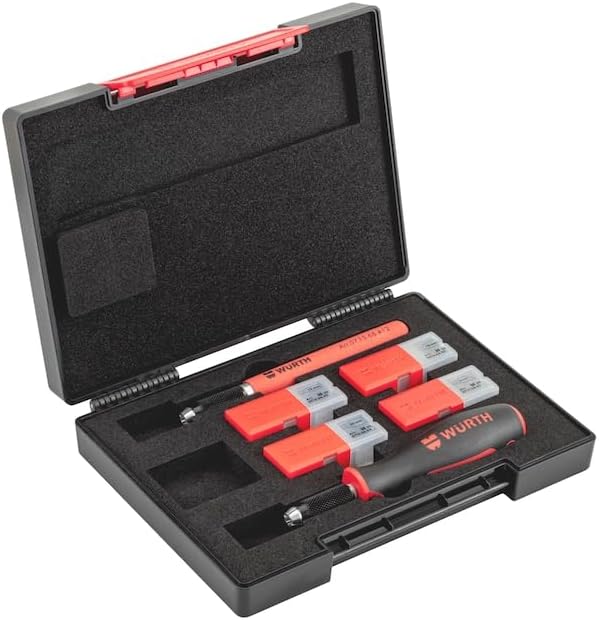 Würth PU-Schaber Set 83 Teile Hochwertiges Schaber-Set zum Entfernen von Kleberesten 071566410 mit 2