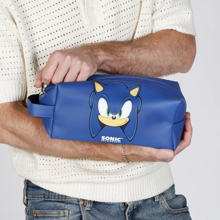 Sega-Sonic Sight-Brick Plus Reise-Kosmetiktasche, Blau, 25 x 12 cm