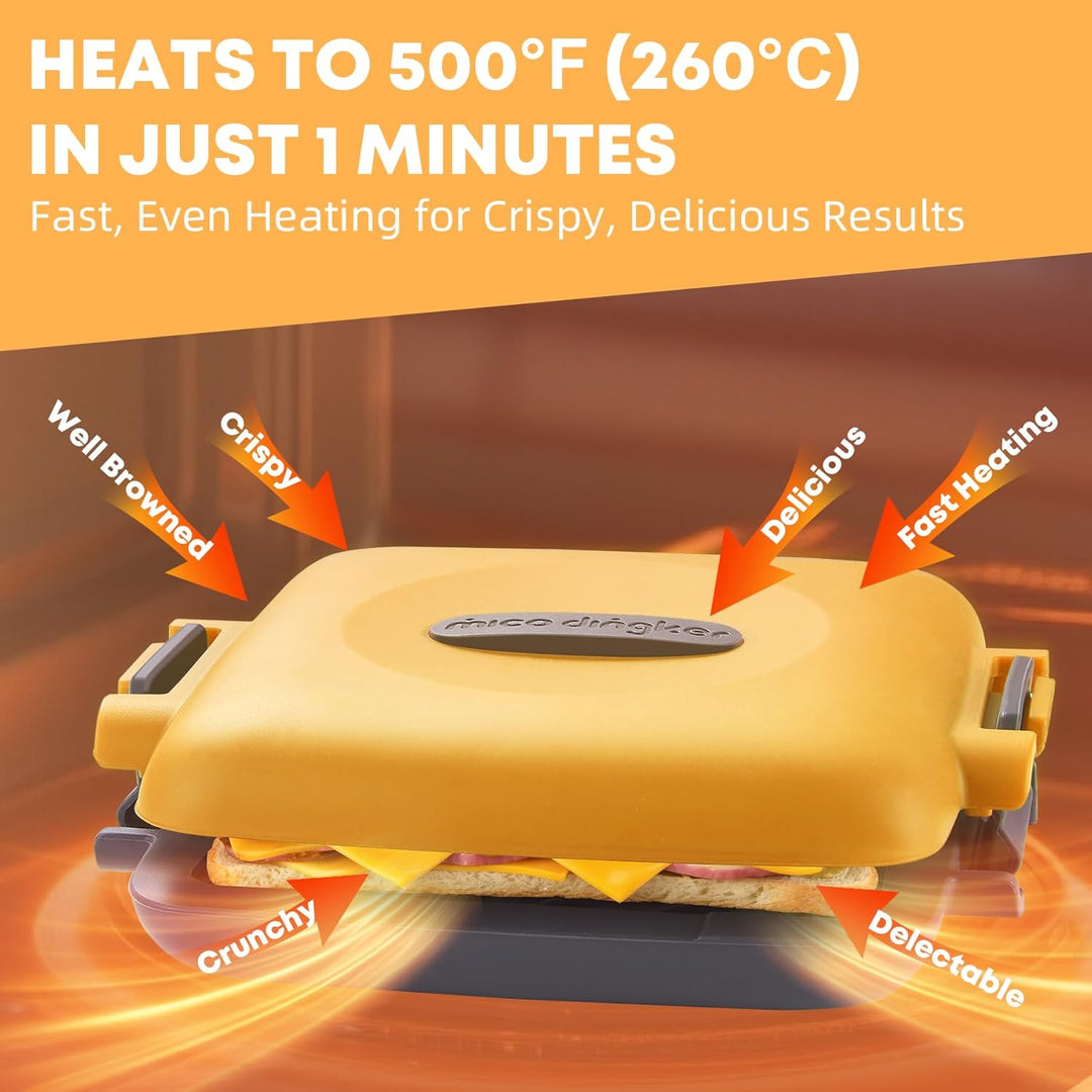 Sandwichmaker, Sandwichtoaster für Mikrowelle, Antihaftbeschichteter Sandwich-Toaster, Panini Sandwi