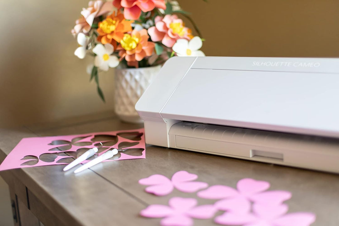 Silhouette America SILH-CAMEO-4-WHT-5T Silhouette Cameo 4 Schneideplotter, Weiss, 30,5 cm Schneidebr