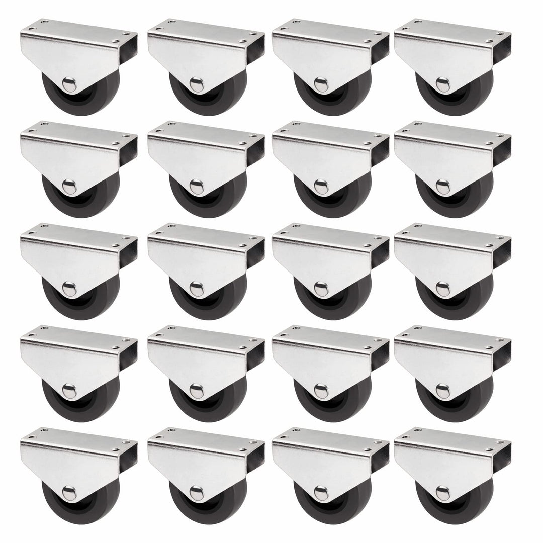 Sotech 20er Set Kastenrolle PASSAU (Ø 50 mm, für Unterbaumontage, dunkelgrau) Transportbockrolle, le