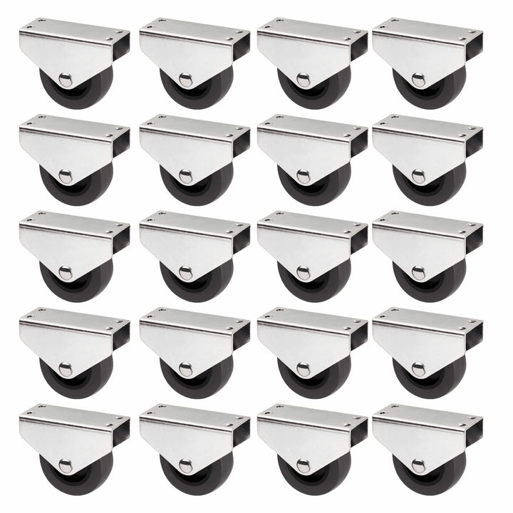 Sotech 20er Set Kastenrolle PASSAU (Ø 50 mm, für Unterbaumontage, dunkelgrau) Transportbockrolle, le