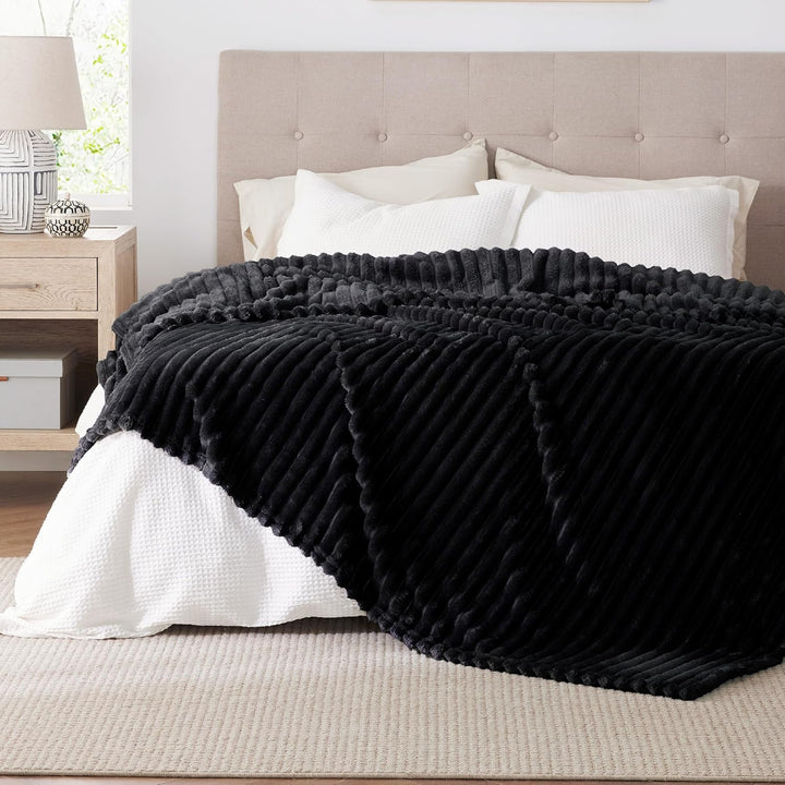 BEDSURE Kuscheldecke Flauschig Decke Fleecedecke – Weiche Warme Grobe Korddecke Gemütlicher Sofadeck