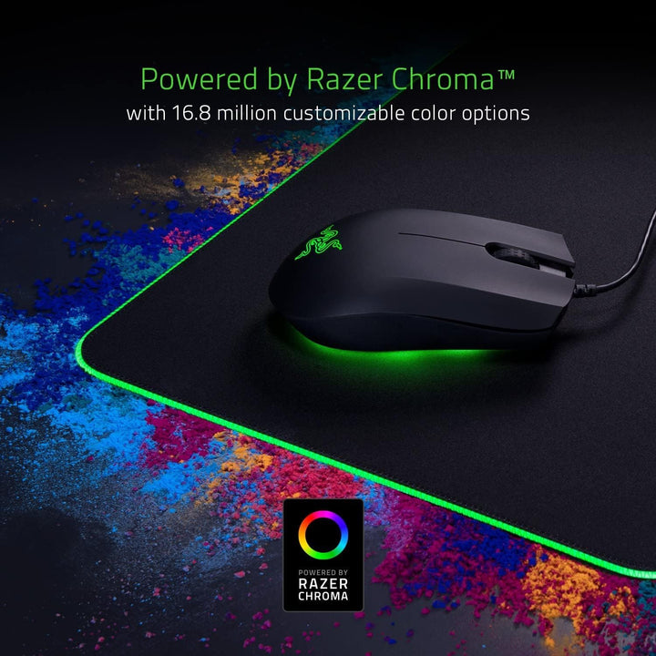 Razer Goliathus Chroma - Weiche Gaming Maus-Matte mit RGB Beleuchtung (Kabelhalterung, Stoff-Oberflä