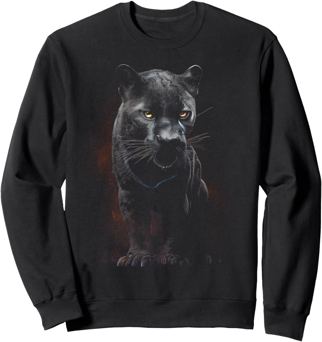 Panther Lover Tier Big Cat Panther Tier schwarz Sweatshirt
