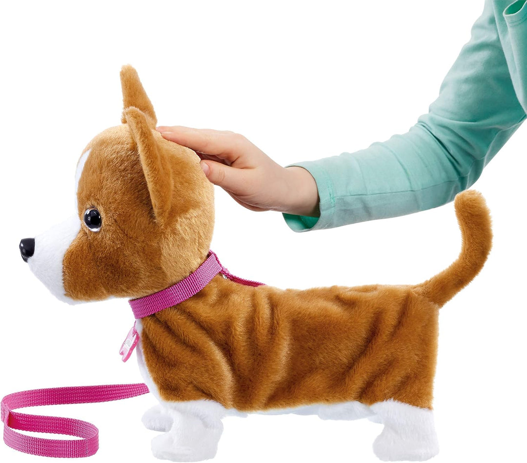 Animagic Lizzy the Walking Corgi, Interaktives Stofftier ab 2 Jahren, Plüschtier Hund, Lizzy