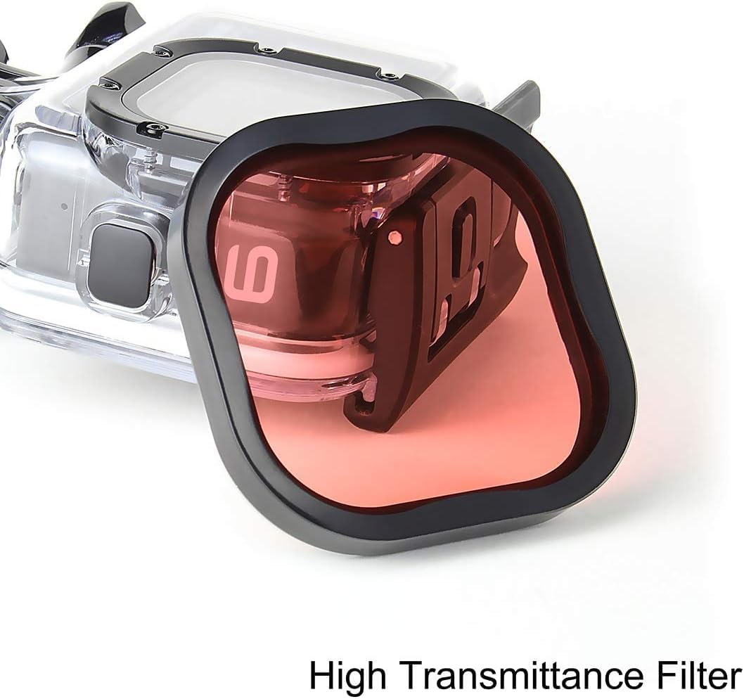 Monzi - 3er-Pack Tauchfilter Filter kompatibel mit wasserdichtem original Gehäuse für Go Pro Hero 12