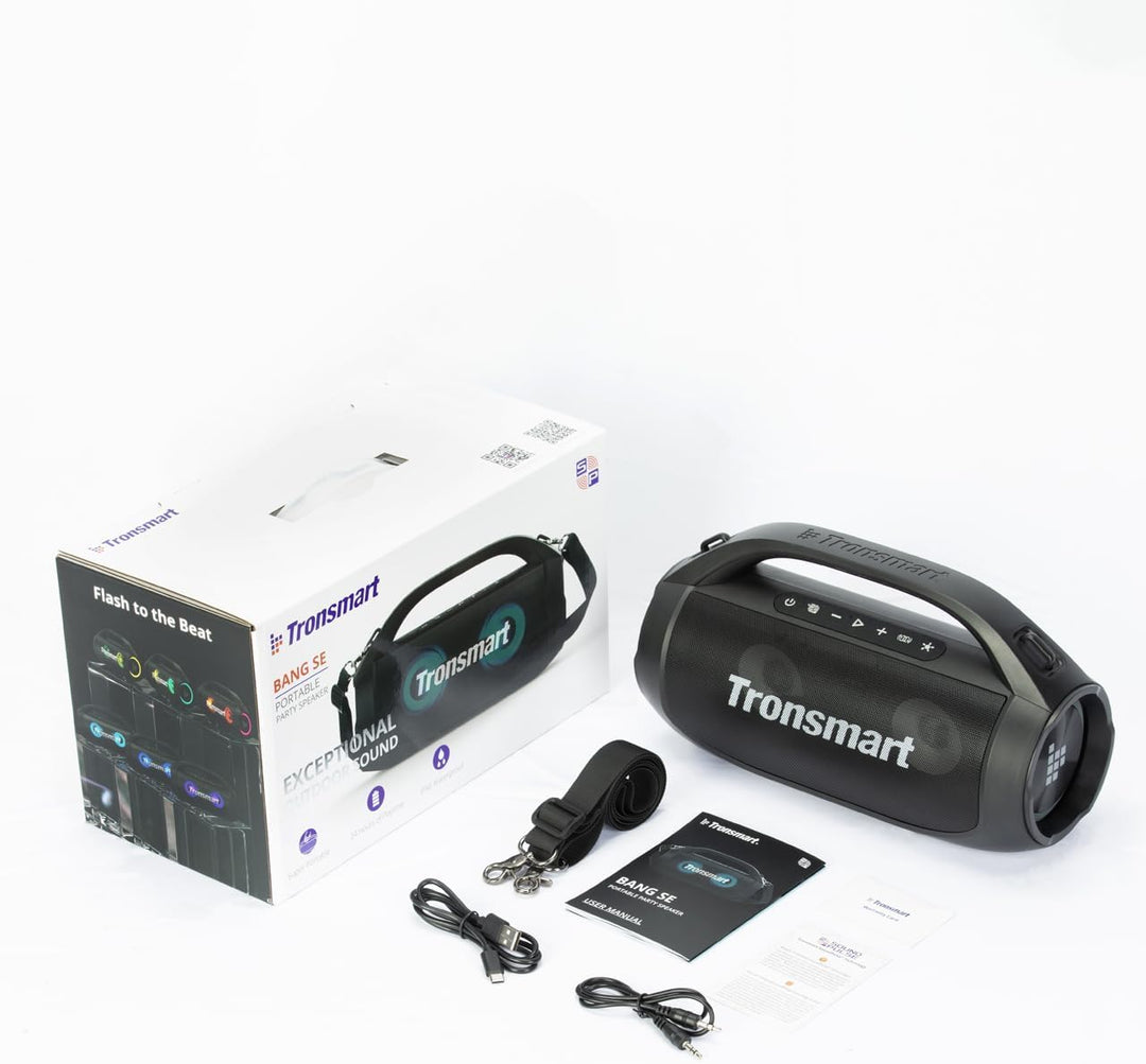 Tronsmart Bang SE Bluetooth Lautsprecher mit 3 Lichteffekten, 40W Outdoor Party-Lautsprecher mit IPX