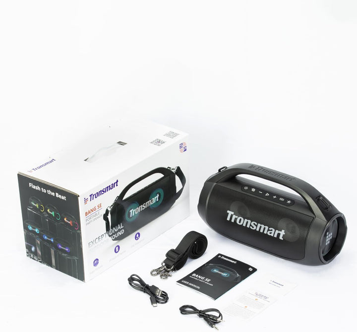 Tronsmart Bang SE Bluetooth Lautsprecher mit 3 Lichteffekten, 40W Outdoor Party-Lautsprecher mit IPX