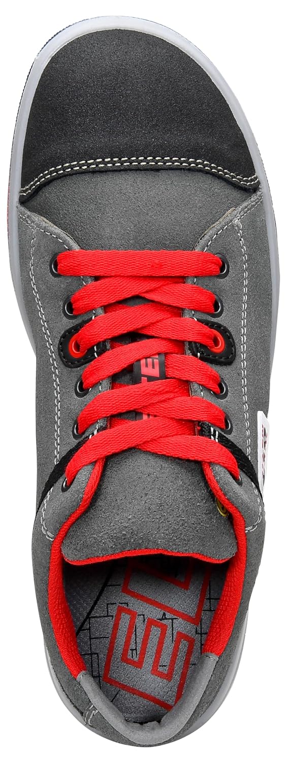 ELTEN Sicherheitsschuhe VINTAGE Pirate Low ESD S3, Herren, Leder, Stahlkappe, leicht, sportlich, Gra